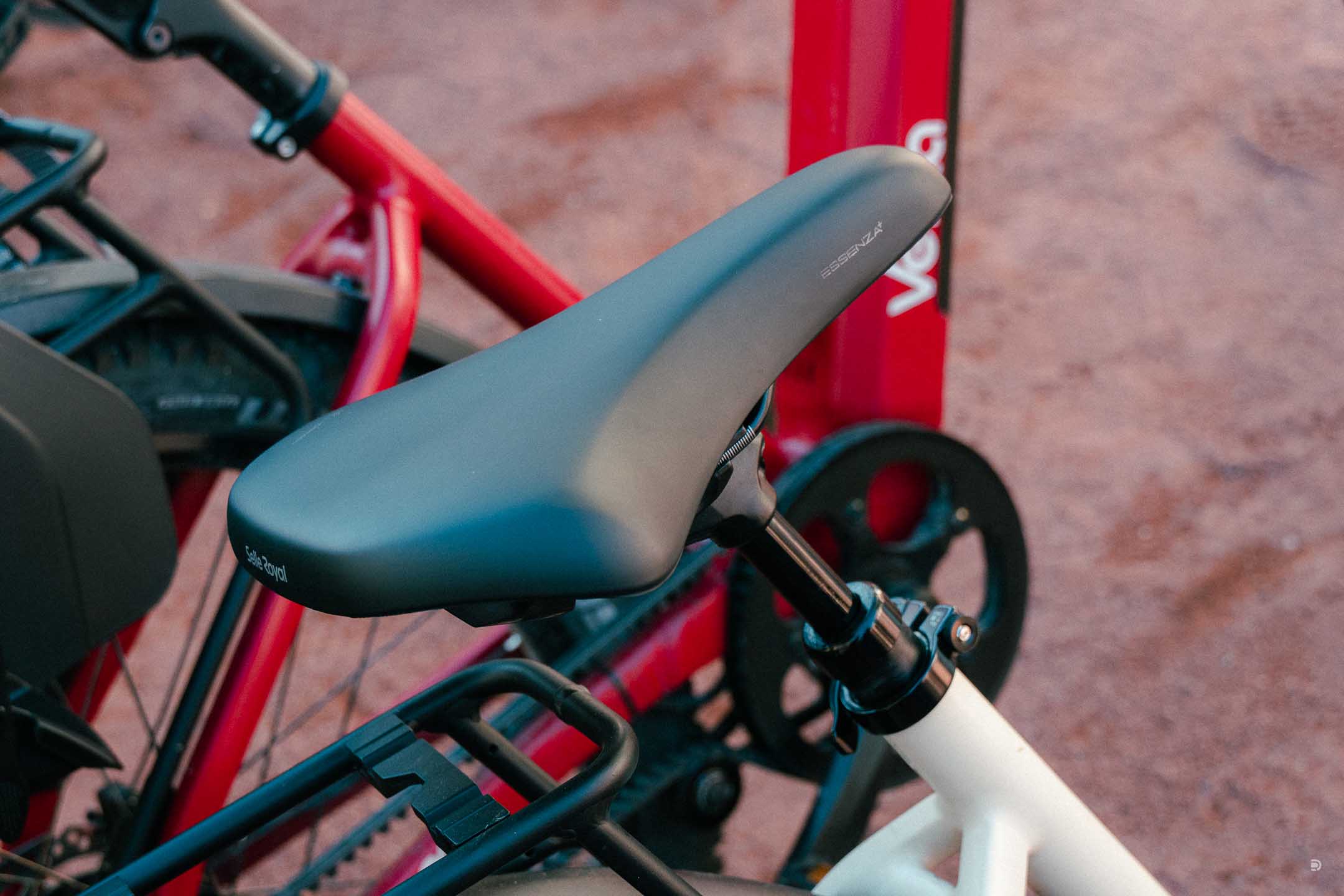 selle rembourrée SMP® sur vélo parcours